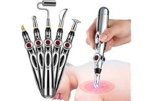 DarkSwan Electronic Acupuncture Pen, 5-in-1 Acupuncture Needles Pain Gone Pen for Pain Relief, Powerful Meridian Energy Pulse Acupressure Pen, Powered by 1 AA Battery