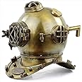 18" Antique Brass Oil Rubbed Finish Scuba Diving Helmet | US Navy Mark V Deep Marine Divers Gift Ideas | Sea Maritime Nautical Decor Ideas