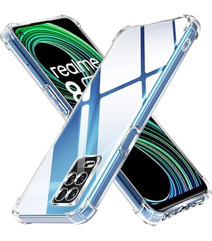 Captor Cover Trasparente Per Realme 8 5G / Narzo 30 5G - Custodia TPU Morbida Antigiallimento Con Protezione Fotocamera