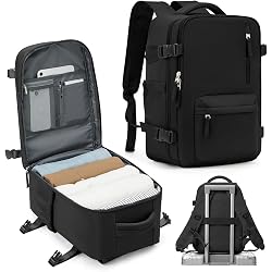 Sac à Dos Sous Vide Taygeer - 45x36x20 Cm, Réduit Le Volume De 50%, Anti-vol, Pour Bagage Cabine ✈️