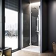 ELEGANT 700mm Frameless Bi-Fold Shower Door, Clear