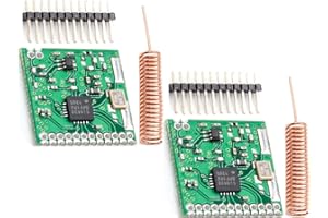 TECNOIOT 2pcs SI4432 Wireless Module 470MHz 433MHz 1000m Wireless Communication Module