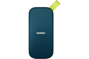 SanDisk Portable SSD 2 TB (Estado Solido, hasta 800 MB/s de Velocidad de Lectura, protección contra caídas de hasta Dos Metros, Gancho de Goma) Monterey