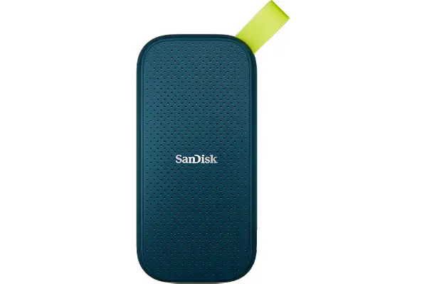 SANDISK Portable SSD 2TB (Estado Solido, hasta 800 MB/s de Velocidad de Lectura, protección contra caídas de hasta Dos Metros, Gancho de Goma) Monterey