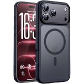 TOCOL iPhone 18 Pro Case, Compatible with MagSafe, Titanium Black | Built-in Magnets, Camera Button Cover, Camera Protection,