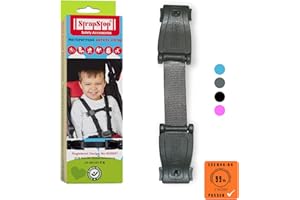 STRAPSTOP The Original Strap Stop Anti Escape Car Seat Strap — UK Made, Crash Tested, ECE R44-04 & R129 Passed Buckle up Houdini Straps — Multi-use & Impossible to Unlock (1 x Car Seat Safety Clip)