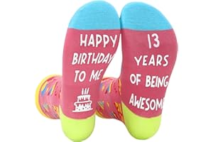 NOEMIN Birthday Gifts for Girls - 5 6 7 8 9 10 11 12 13 18 21 Year Old Teenage Socks Presents