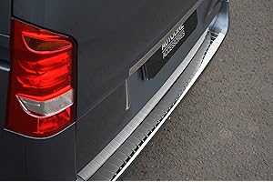 AUTOLINE ACCESSORIES Black Chrome Rear Bumper Protector To Fit Vito W447 (2015+)