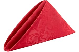 Zolunu Stoffservietten 4er-Set, 48,8 x 48,8 cm, waschbare Servietten aus Polyester für Restaurant, Bistro, Hochzeiten, Partys, Urlaubsessen, Thanksgiving und Weihnachten