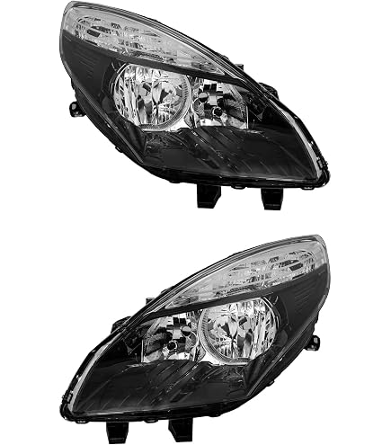 Paire de feux phares Renault Megane 99-02 angel eyes noir - Auto