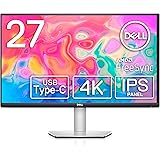 Dell S2722QC USB-C 27 Inch 4K UHD (3840x2160) Monitor, 60Hz, IPS, 4ms, AMD FreeSync, 99% sRGB, HDR, Built-in Speakers, USB-C,