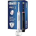 Oral-B Pro 3-3900 Spazzolino Elettrico Con 2 Spazzolini, 3 Modalità Di Spazzolamento, Nero Bianco, ‎16.9 X 9.4 X 24 Cm