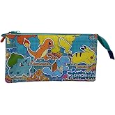 CyP Brands Triple Pencil Case, Pencil Case, 5 Compartments, School Supplies, Trolley Case, Urban Colors, Multicoloured, Offic