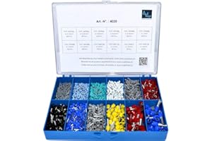 Vogt Verbindungstechnik 4020 Aderendhuelsen-Sortiment 0.14mm² 16mm² Grau, Hellblau, Tuerkis, Weiß