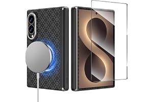 BENKS Magnetiskt Skal för Samsung Galaxy Z Fold 8 med Härdat Glas | Ultratunt Kevlar-Skal i Aramidfiber, Kompatibelt med MagSafe, Gångjärnsskydd, Starka Magneter och Bekvämt Grepp