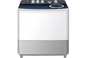Haier HTW130-S186 2 Program Air Dry Twin Tub Washing Machine, 13 kg Capacity, White