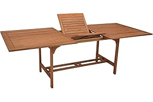 gartenmoebel-einkauf XXL - Ausziehtisch 180/230x100cm aus Eukalyptusholz, FSC®-Zertifiziert