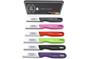 Edelbach Solingen 6x couteau cuisine | Made in Germany, lame droite, extra tranchant, ergonomique | couteaux et ustensiles de cuisine | couteaux de cuisine | cadeau