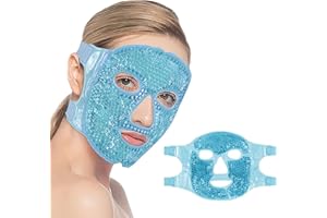 CAM2 Masque rafraîchissant pour les yeux - Masque facial en gel - Masque réutilisable - Pour yeux gonflés - Bleu