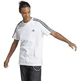 adidas Men's Essentials Single Jersey 3-Stripe T-Shirt Short-Sleeved Pack of 1
