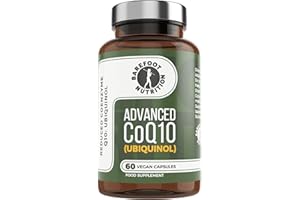 Barefoot Nutrition - Advanced CoQ10 - Ubiquinol 150mg - Supports Heart Health, Powerful Antioxidant to Prevent Oxidative Stress Damage - Superior Absorption - 60 Vegan Capsules