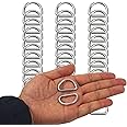 Rrina 30Pcs 304 Stainless Steel Welded Heavy D-Rings for Hand DIY Accessories Hardware Bags Ring Dog Leashes Dee Ring (1inch)