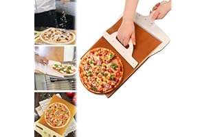 Amebleak Sliding Pizza Peel, 55 x 30cm Sliding Pizza Shovel, Pala Pizza Scorovole, Pizza Peel That Transfers Pizza Perfectly, Non-Stick Pizza Spatula For Indoor and Outdoor