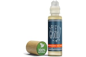 THE ILEX WOOD Sérum revitalizante para ojos con cacay, café y naranja, 10 ml. Un suero para ojos antienvejecimiento vegano totalmente natural con incienso, eucalipto, tomillo, bergamota y naranja