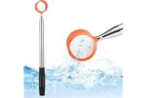 NQEUEPN 39,62-274,32 cm Récupérateur Balle Golf, Antidérapant Télescopique Récupérateur de Balle de Golf pour l'eau Sélecteur de Balle de Golf pour Ramasser dans l'eau ou la Brousse