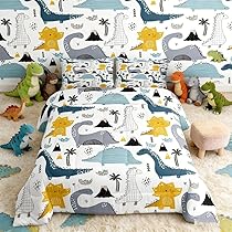 4 pezzi Set biancheria da letto per bambini per letto a castello, asilo