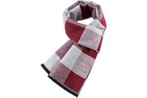 Ueither Uomo Sciarpa Autunno Invernale Sciarpa Termica Calda Morbida Sciarpa Casual Business