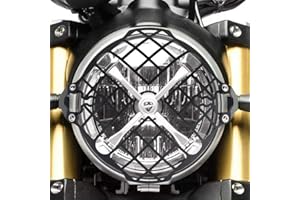 RIUTY Griglia protezione faro, protezione moto protezione faro per Scrambler800 400 15-19