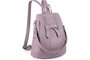 UTO Zaino Donna ANTIFURTO fiocco Borsa a spalla da donna con tracolla trasformabile in pelle sintetica morbido