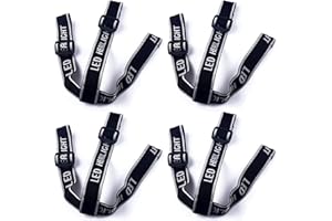 RecDec 4 Pack Headlamp Strap Replacement Headband Head Lamp Elastic Head Band Belt for LED Headlamps Flashlight Rechargeable Hands-Free Headlight Bike Front Light