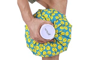 NEOtech Care - Sacca per ghiaccio - coperchio superiore a vite per cold pack - riutilizzabile e flessibile (Sorrisi, 28cm)
