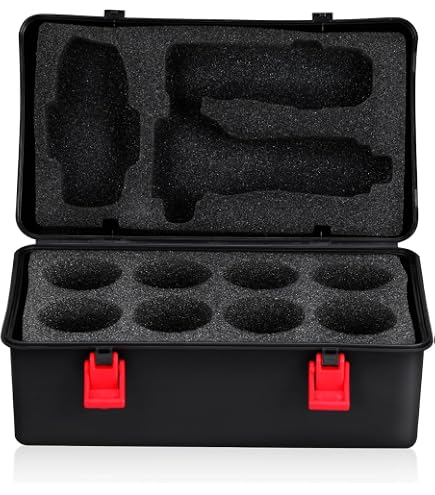 Boîte De Rangement Pour Toupies – Noir Avec Poignée Et Verrou – Organisateur Portable Pour Accessoires – Mallette De Transport – Cadeau Fille Garçon