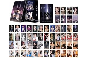 QOCUILC BP Photocards,55 Pezzi blackpink photocard,blackpink gadget,Kpop Black-Pink Cartoline Fotografiche Regalo per Fans(World Tour)