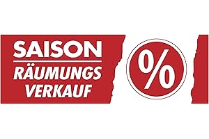 Agentur Werner Kuhlins Sticker 'Saison Clearance Sale' 98 x 34 cm for Shop Windows and Glass Panels