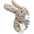 Cuddly Plush Toy - Easter Rabbit Plush with Checkered Bow Tie - Cuddly and Fluffy Baby Rabbit - Easter Toys For Children and Decorations Plush Toy For Kids (RABBIT)