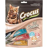 Crocus &Ccedil;oklu Tavuklu &amp; Ton Balikli &amp; Somonlu Krema Kedi &Ouml;d&uuml;l&uuml; 30X15G