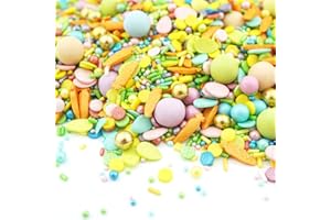 ‎SUPER STREUSEL Super Streusel | HattuMöhrchen (90g) | Die ultimative Oster Kuchen Dekoration | Zuckerstreusel für Kuchen Kekse Torte uvm. | Streuselmix aus Hamburg | Ohne AZO-Farbstoffe (90g)