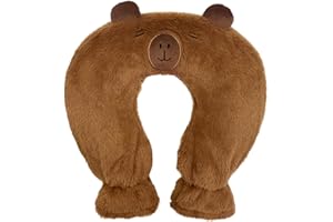 BSEICAL Bouillotte Eau Chaude Avec Housse Douce 1 L, Bouillotte Cervicale Et Epaule, Coussin Chauffant Cervicales Neck Relax, pour Femme, Homme, MèRe, PèRe Enfant (Ours Marron)