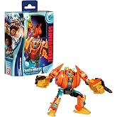 Transformers EarthSpark Deluxe Class Terran Jawbreaker 5 in&ccedil; Robot Aksiyon Fig&uuml;r&uuml;, 16 Adımda D&ouml;n&uuml;şt&uuml;r&uuml;r, Erkek ve Kız 6 Yaş v