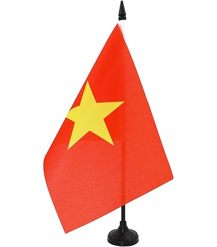 Bandiera Da Tavolo Ungheria Storica 1949-1956 AZ FLAG - 21x14 Cm Con Asta In Plastica, Per Collezionisti E Eventi