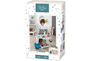 Jouets Ecoiffier - 1690 - Etal du marché : marchande roulante, paniers, accessoires complets - Jeu d'imitation - Dès 18 mois -Fabriqué en France