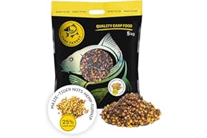 CARP TARGET - Amorce de pêche - Noix de Tigre - Chanvre - Colza - maïs