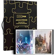 Nariolar Feuilles Adhésives Pour Puzzle – Ultra-transparentes, 32 Feuilles 19x26 Cm, Pour 4x1000 Pièces, Conservation Rapide