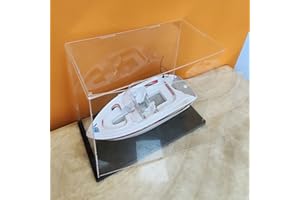 VAIAN Montaje de Vitrinas Acrílicas Transparentes, Puertas Abiertas, Base Engrosada, Vitrinas Antipolvo (40x20x25cm/16x8x10inch)