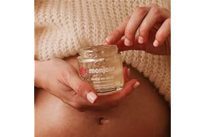 MONJOUR - Made in France - Huile-en-Gelée Grossesse et Post-Partum Naturelle 98% - Prévention Vergetures - Caméline Bio et Inca Inchi - Nourrit Hydrate et Apaise la Peau