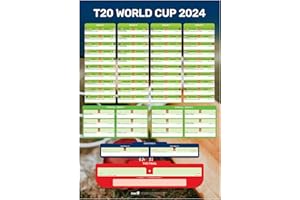 Football Ground Map T20 Cricket World Cup Wall Chart (A2, folded to A4)